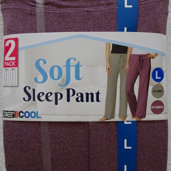 32 Degrees Cool Sleep Pants Set of TWO Size L - Picture 2 of 6